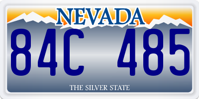 NV license plate 84C485