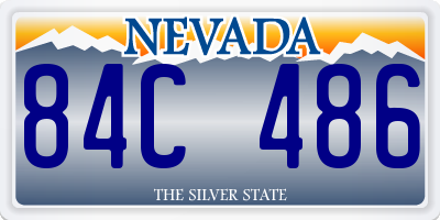 NV license plate 84C486
