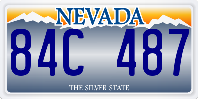 NV license plate 84C487