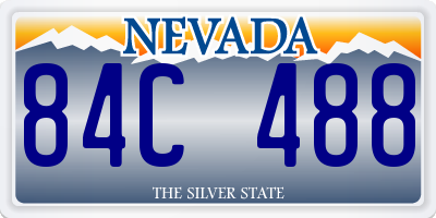 NV license plate 84C488
