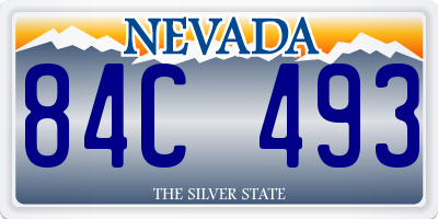 NV license plate 84C493