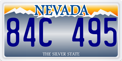 NV license plate 84C495
