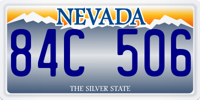 NV license plate 84C506