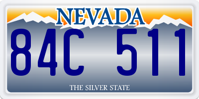 NV license plate 84C511