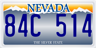 NV license plate 84C514