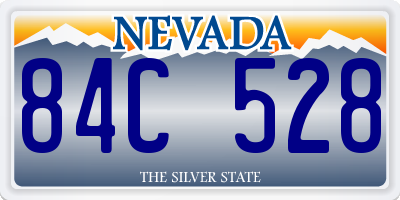 NV license plate 84C528