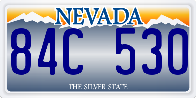 NV license plate 84C530