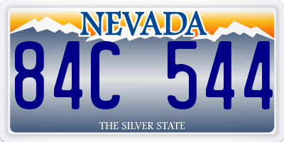 NV license plate 84C544