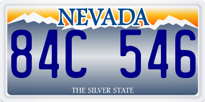 NV license plate 84C546