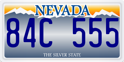 NV license plate 84C555
