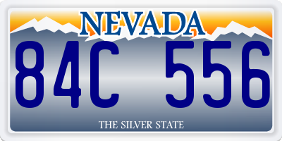 NV license plate 84C556