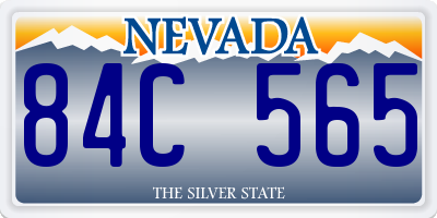 NV license plate 84C565
