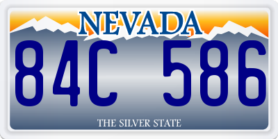 NV license plate 84C586