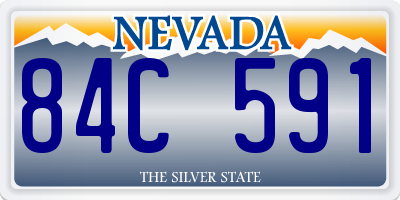 NV license plate 84C591