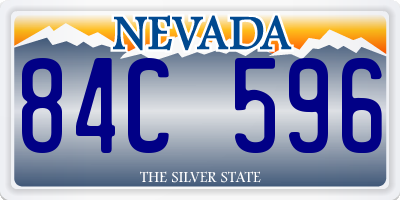 NV license plate 84C596
