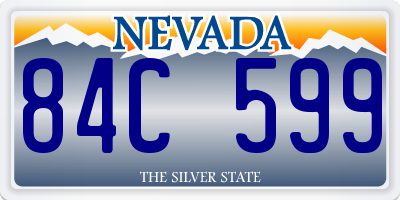 NV license plate 84C599