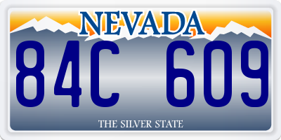 NV license plate 84C609