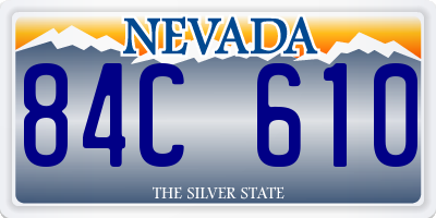 NV license plate 84C610