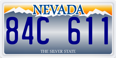 NV license plate 84C611