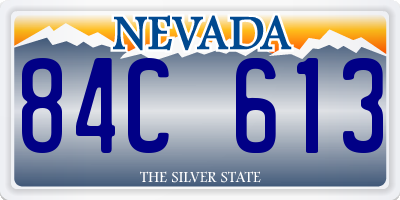 NV license plate 84C613