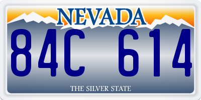 NV license plate 84C614