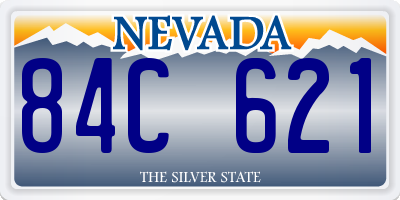 NV license plate 84C621