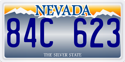 NV license plate 84C623