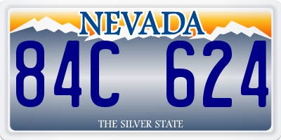 NV license plate 84C624