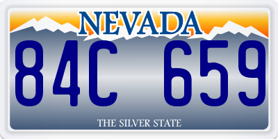 NV license plate 84C659