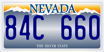 NV license plate 84C660