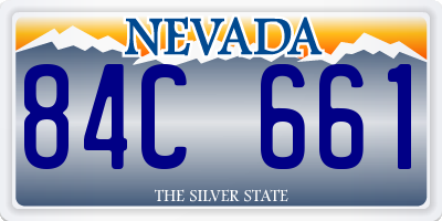 NV license plate 84C661