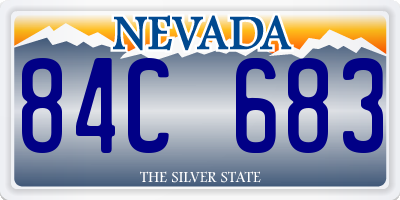 NV license plate 84C683