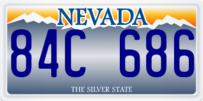 NV license plate 84C686