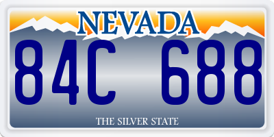 NV license plate 84C688