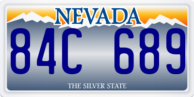 NV license plate 84C689