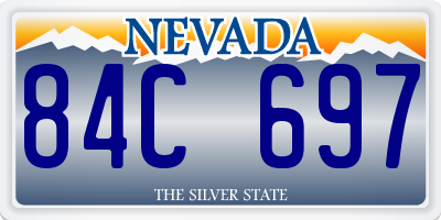 NV license plate 84C697