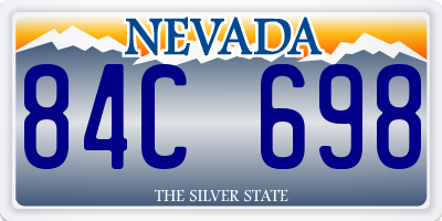 NV license plate 84C698
