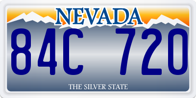 NV license plate 84C720