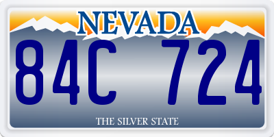 NV license plate 84C724