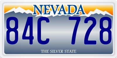 NV license plate 84C728