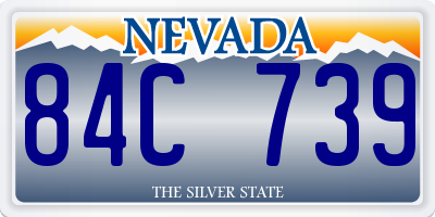 NV license plate 84C739