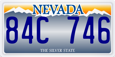 NV license plate 84C746