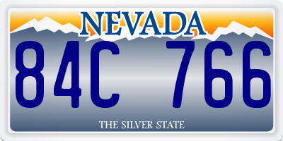 NV license plate 84C766