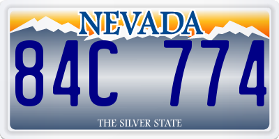 NV license plate 84C774