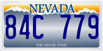NV license plate 84C779