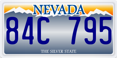 NV license plate 84C795