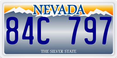 NV license plate 84C797