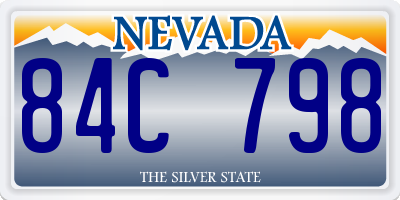 NV license plate 84C798