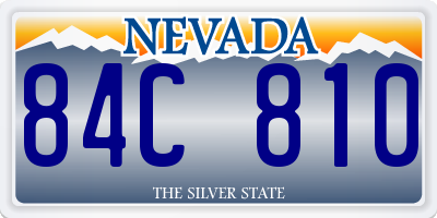 NV license plate 84C810