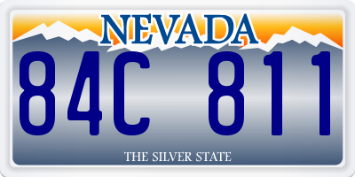 NV license plate 84C811
